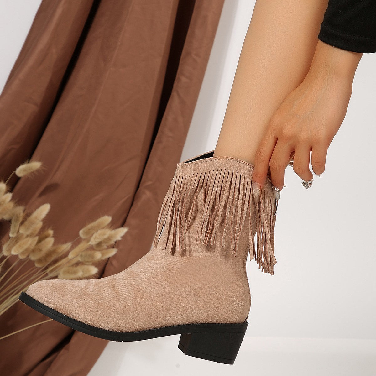 Avora Lyon | Bottines à franges