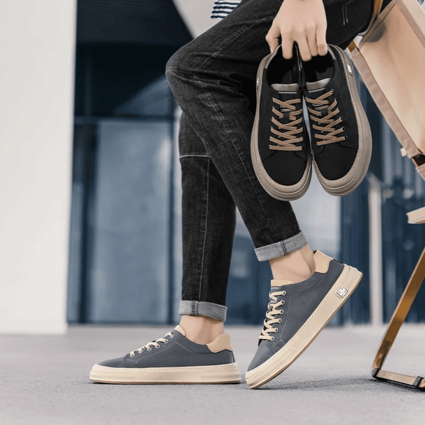 Avora Lyon | Baskets en tela da uomo