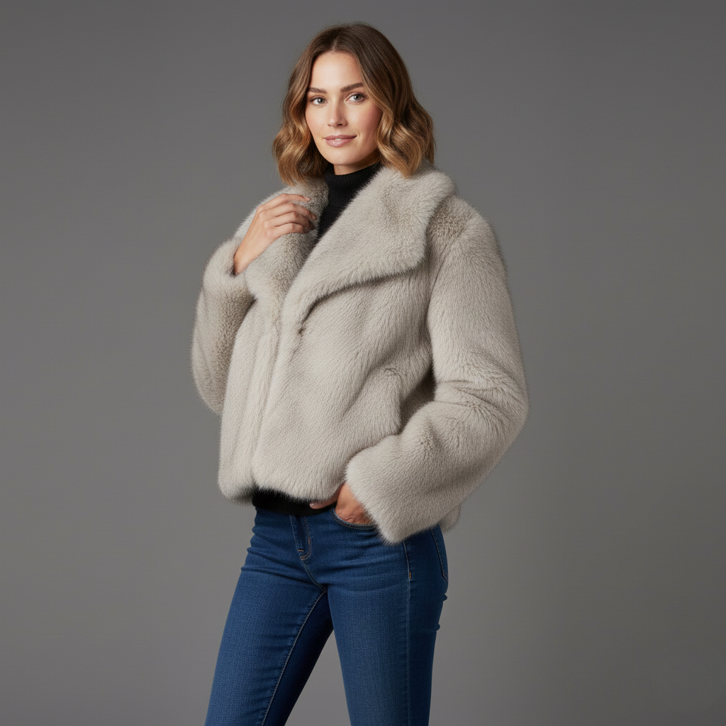 Avora Lyon | Manteau en peluche d'hive