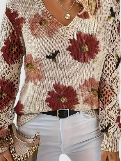 Avora Lyon | Pull élégant avec design floral