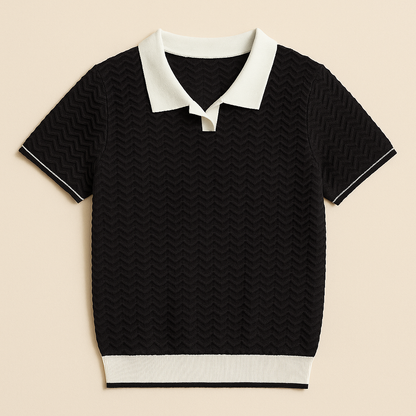 Avora Lyon | Polo shirt en tissu riccio de