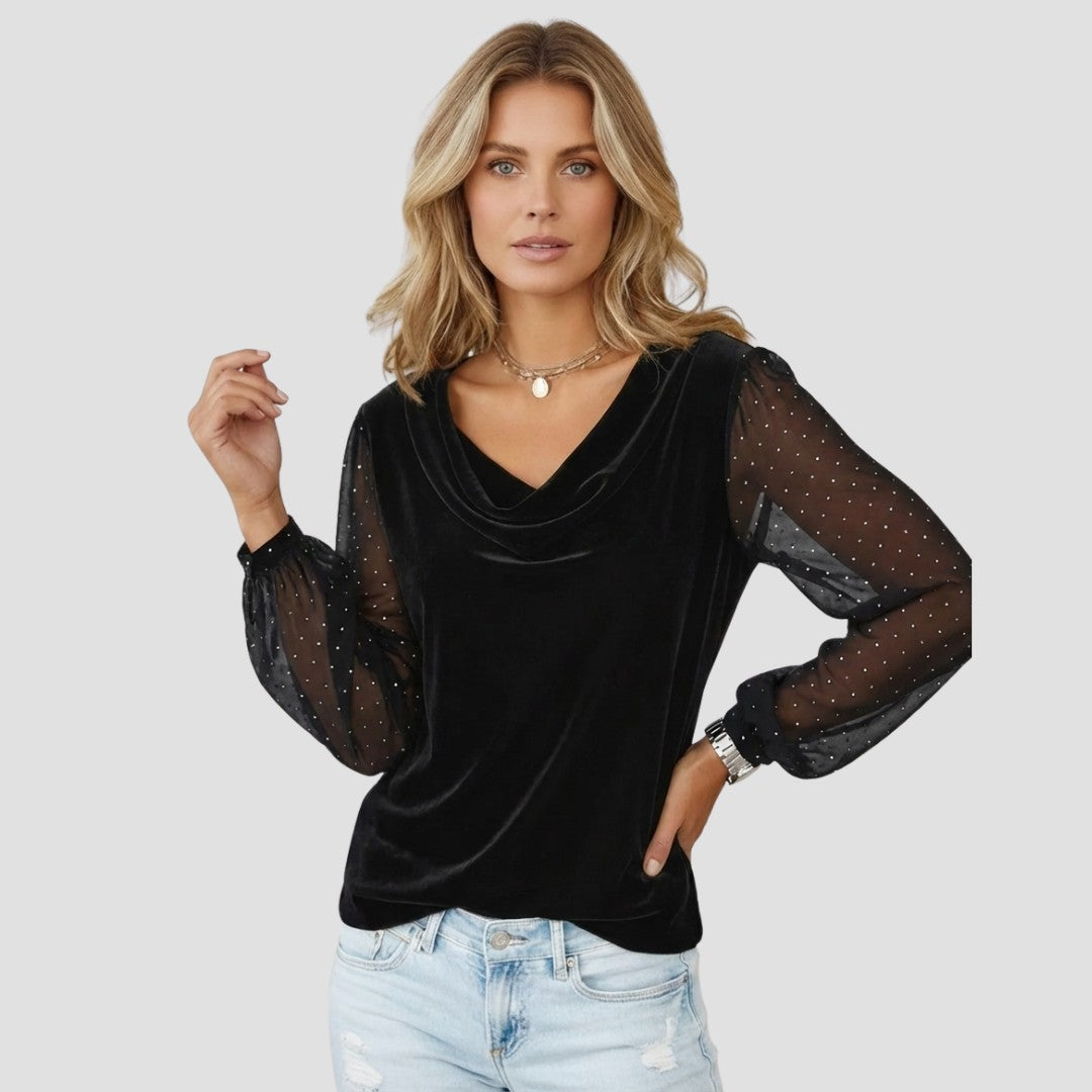 Avora Lyon | Pull élégant avec manches transparentes