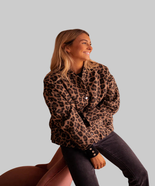 Avora Lyon | Veste imprimé léopard