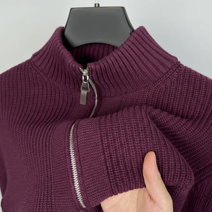 Avora Lyon | Gilet en maille à double fermeture éclair