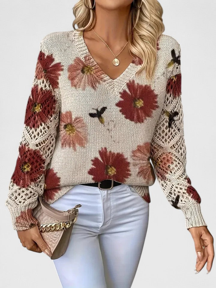 Avora Lyon | Pull élégant avec design floral