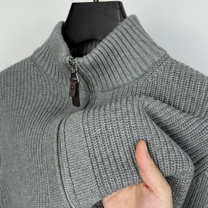 Avora Lyon | Gilet en maille à double fermeture éclair