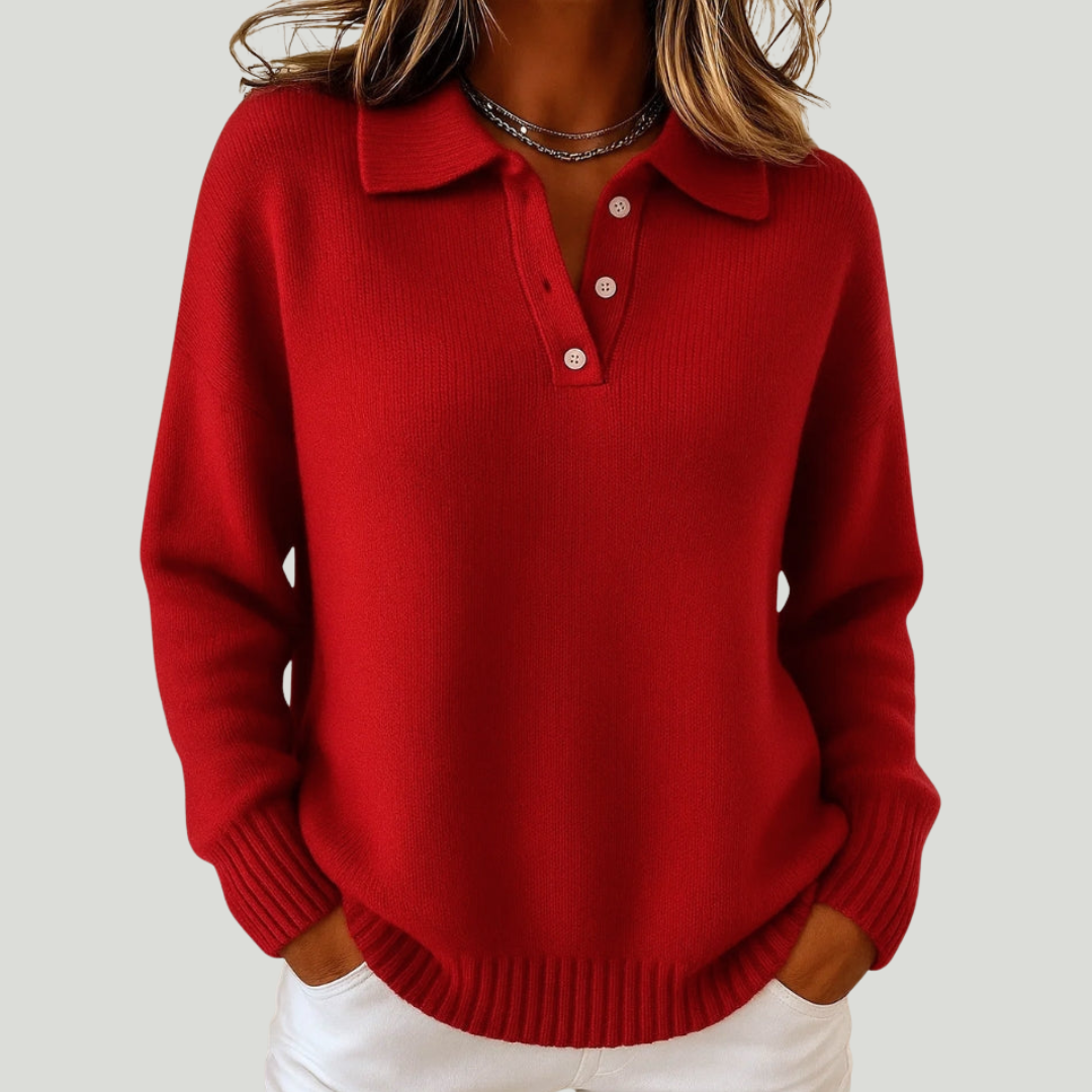 Avora Lyon | Pull doux avec col