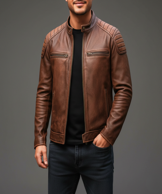 Avora Lyon | Veste brooklyn en cuir premium