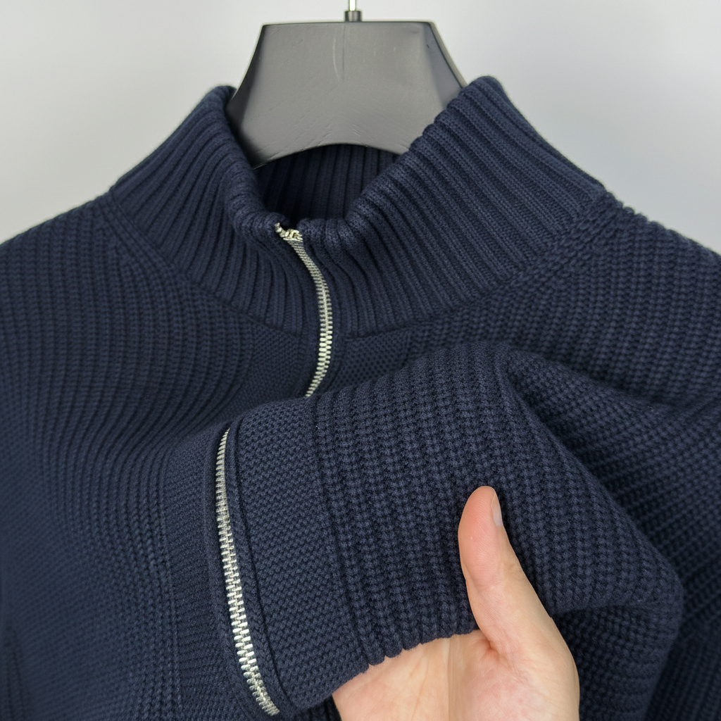 Avora Lyon | Gilet en maille à double fermeture éclair