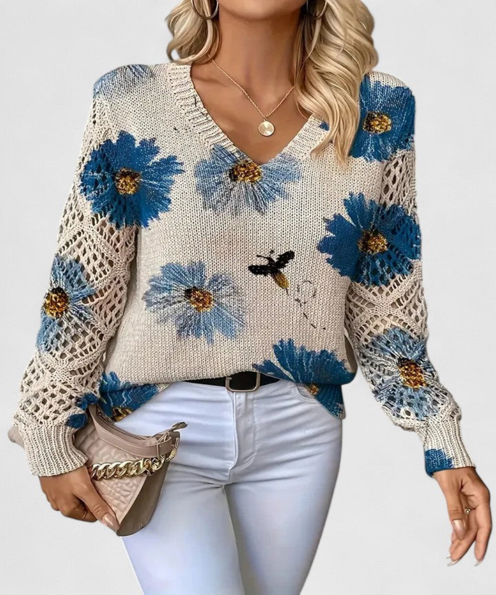 Avora Lyon | Pull élégant avec design floral