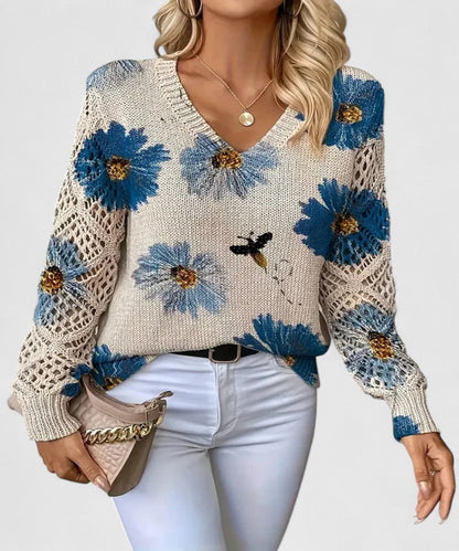Avora Lyon | Pull élégant avec design floral