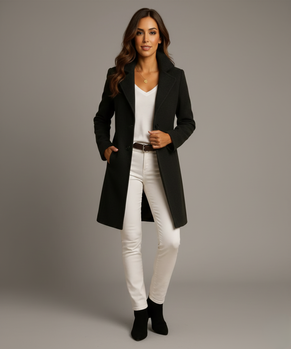 Avora Lyon | Manteau long élégant et intemporel