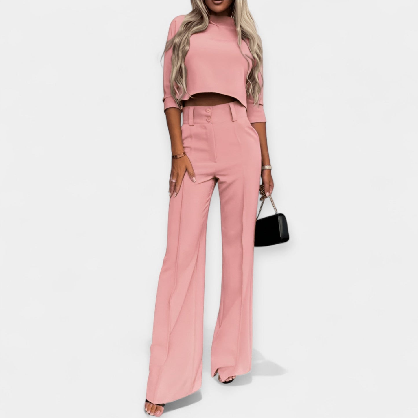 Avora Lyon | Coordinated Crop Top and Pants Set