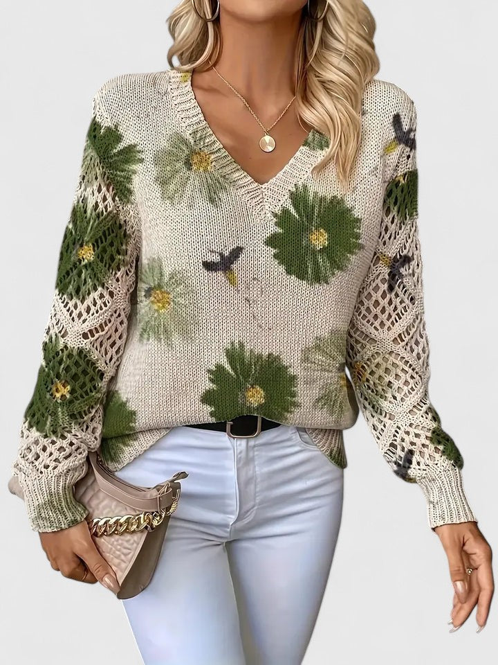 Avora Lyon | Pull élégant avec design floral