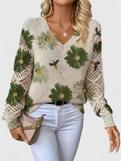 Avora Lyon | Pull élégant avec design floral