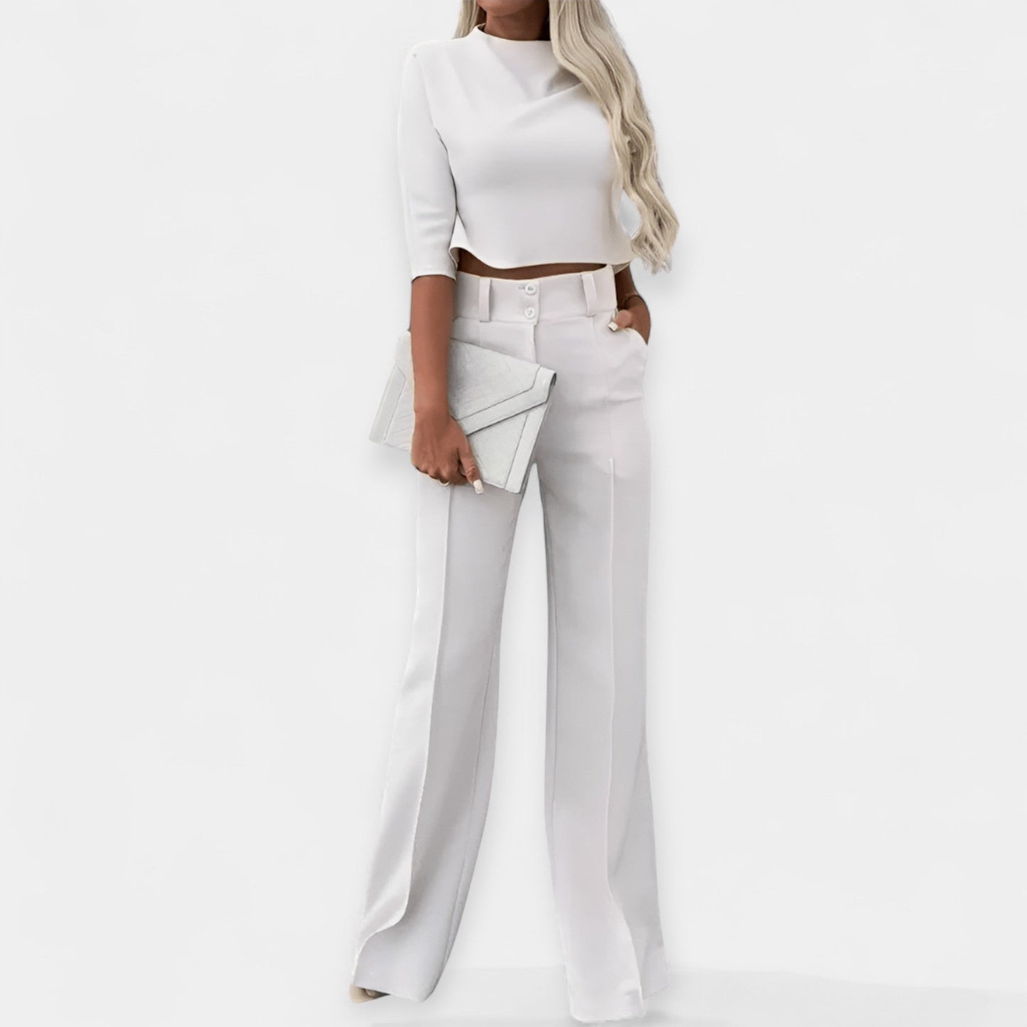Avora Lyon | Coordinated Crop Top and Pants Set