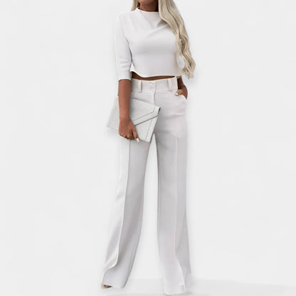 Avora Lyon | Coordinated Crop Top and Pants Set