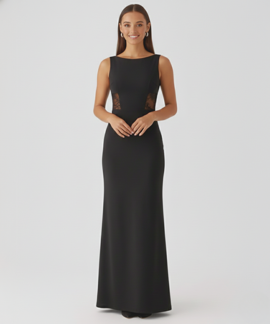 Avora Lyon | Robe langue ajustée avec découpes et lacets délicats