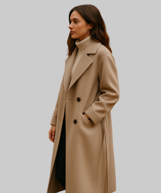 Avora Lyon | Manteau élégant en mélange de laine chaude