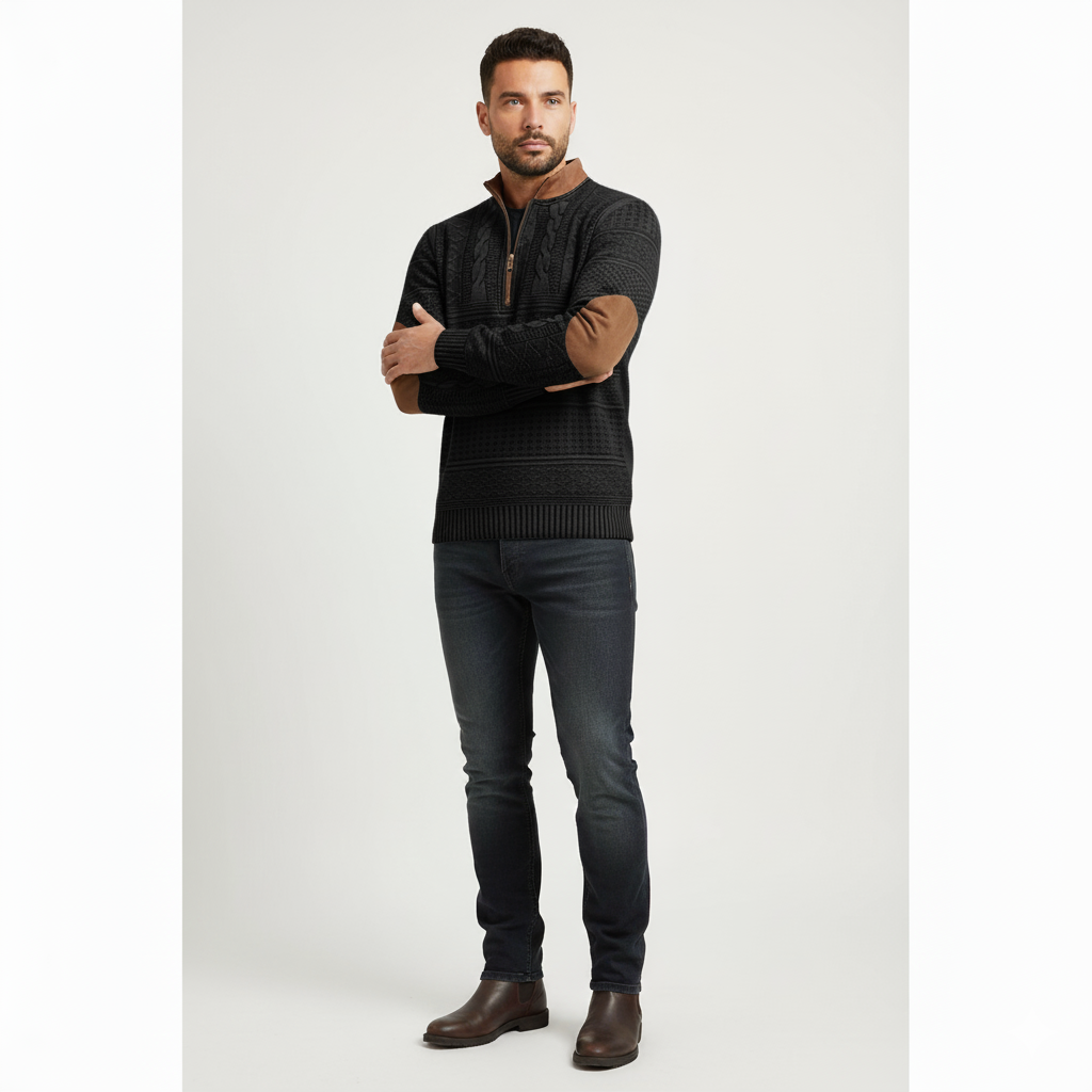 Avora Lyon | Pull en Maille pour femme avec col zippé