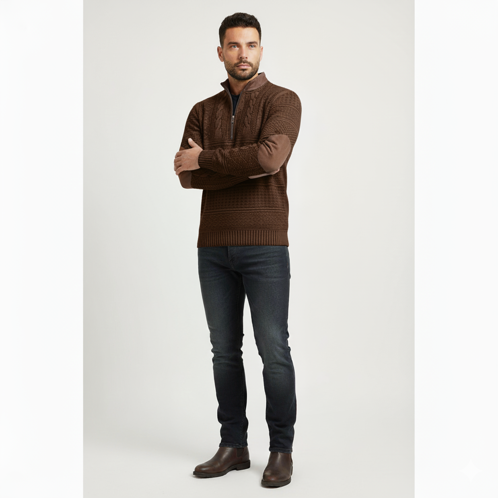 Avora Lyon | Pull en Maille pour femme avec col zippé