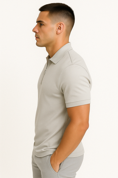 Avora Lyon | Polo moderne avec zip mi-haut