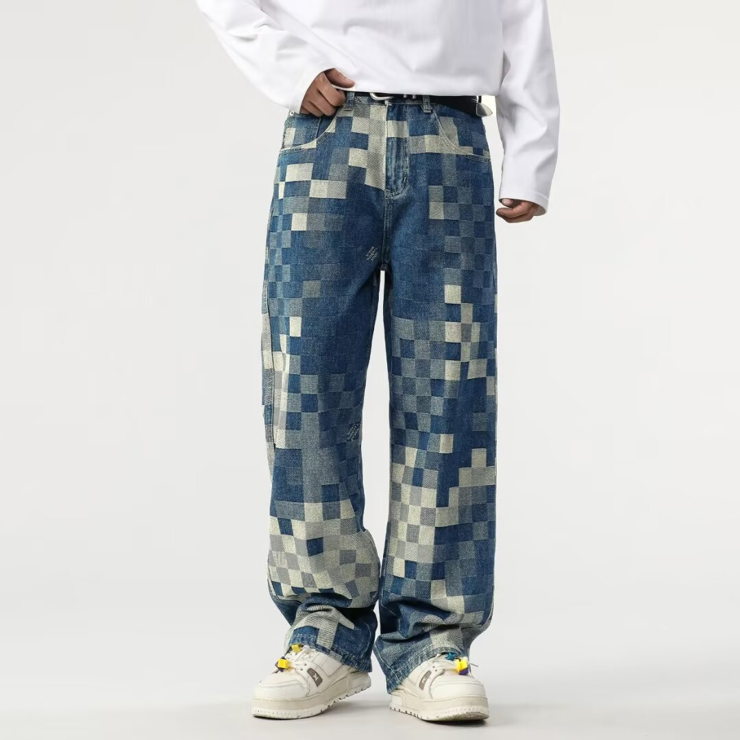 Avora Lyon | Jean en denim effet pixel pour homme