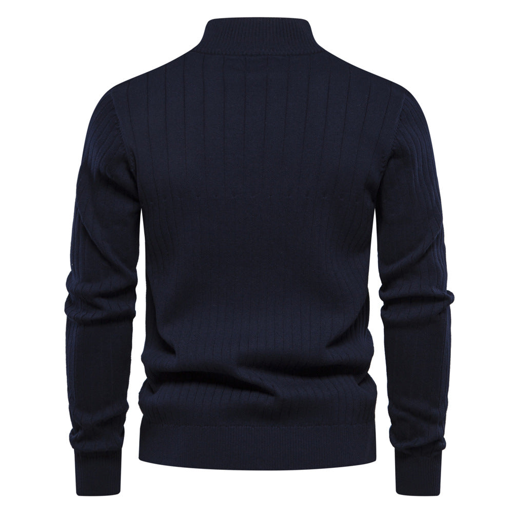 Avora Lyon | Pull homme à col montant et demi-zip