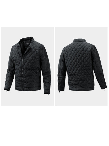 Avora Lyon | Veste décontractée de mi-saison à motif losanges