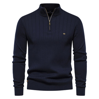 Avora Lyon | Pull homme à col montant et demi-zip