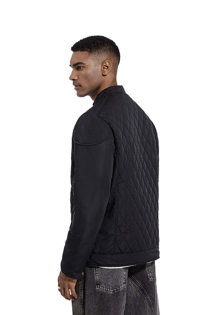Avora Lyon | Veste décontractée de mi-saison à motif losanges