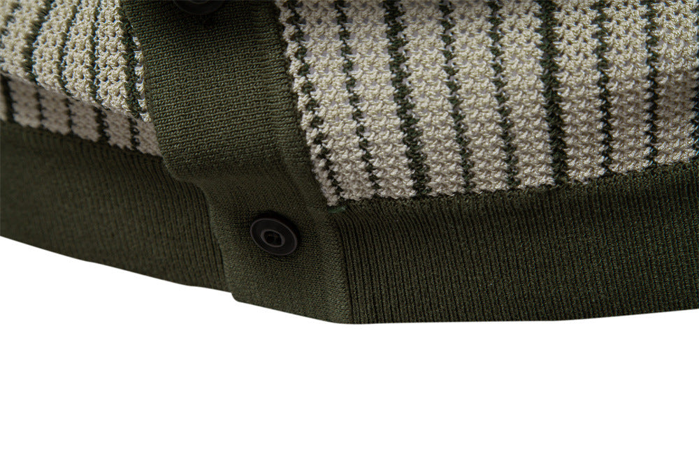 Avora Lyon | Polo rayé à fermeture boutonnée