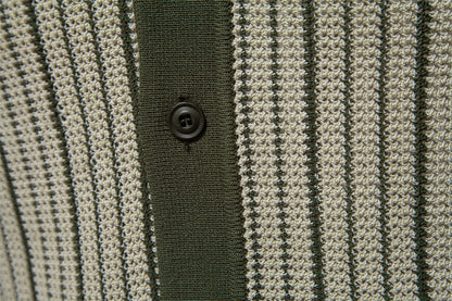 Avora Lyon | Polo rayé à fermeture boutonnée