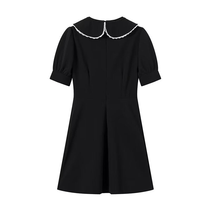 Avora Lyon | Robe élégante avec un col Claudine amovible
