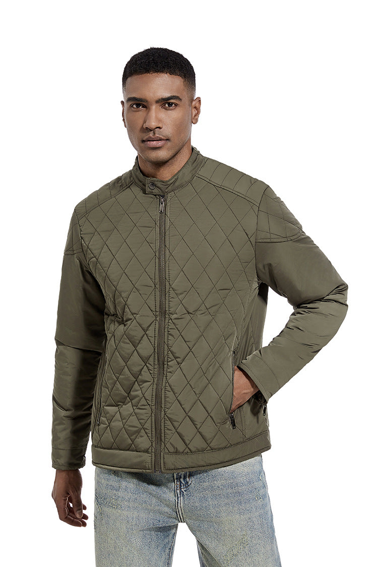 Avora Lyon | Veste décontractée de mi-saison à motif losanges
