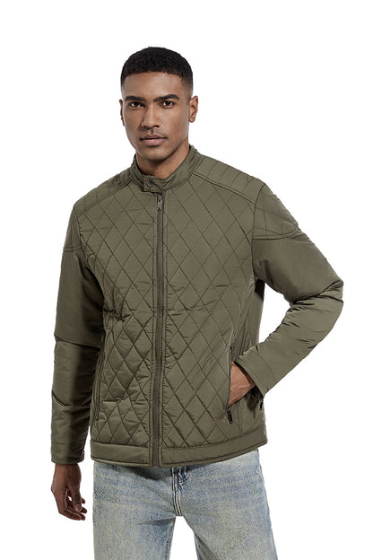 Avora Lyon | Veste décontractée de mi-saison à motif losanges
