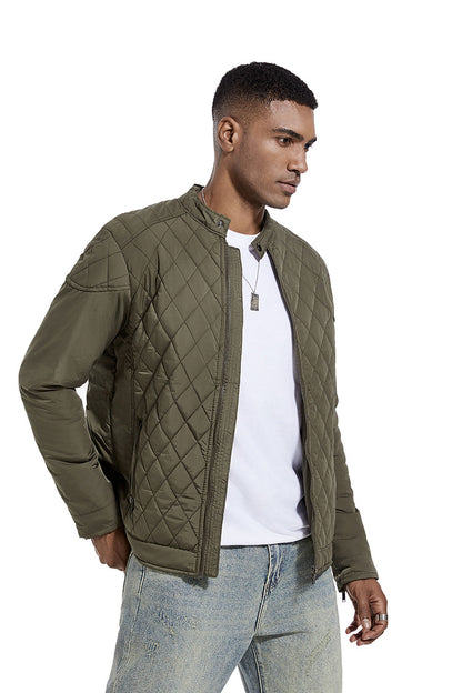 Avora Lyon | Veste décontractée de mi-saison à motif losanges