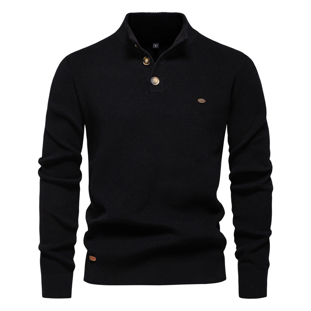 Avora Lyon | Avora Lyon | Pull homme décontracté et tendance à manches longues avec fermeture à bouton