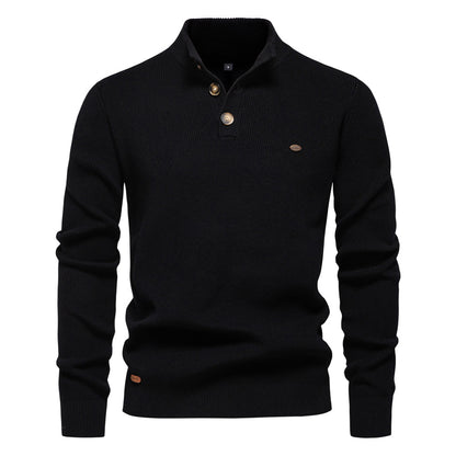 Avora Lyon | Avora Lyon | Pull homme décontracté et tendance à manches longues avec fermeture à bouton