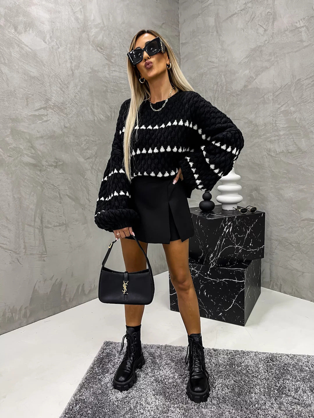 Avora Lyon | Pull à pois oversize élégant & confortable