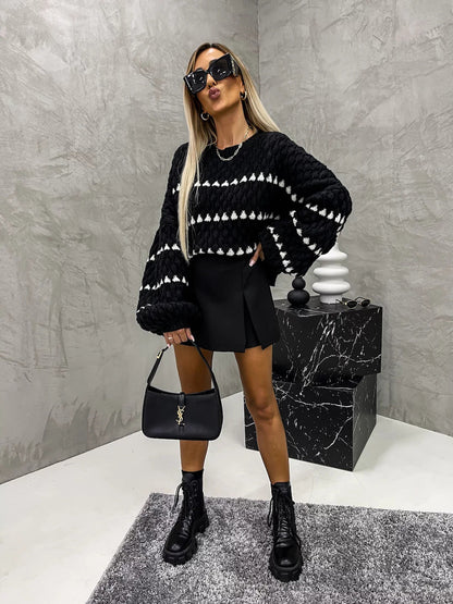 Avora Lyon | Pull à pois oversize élégant & confortable