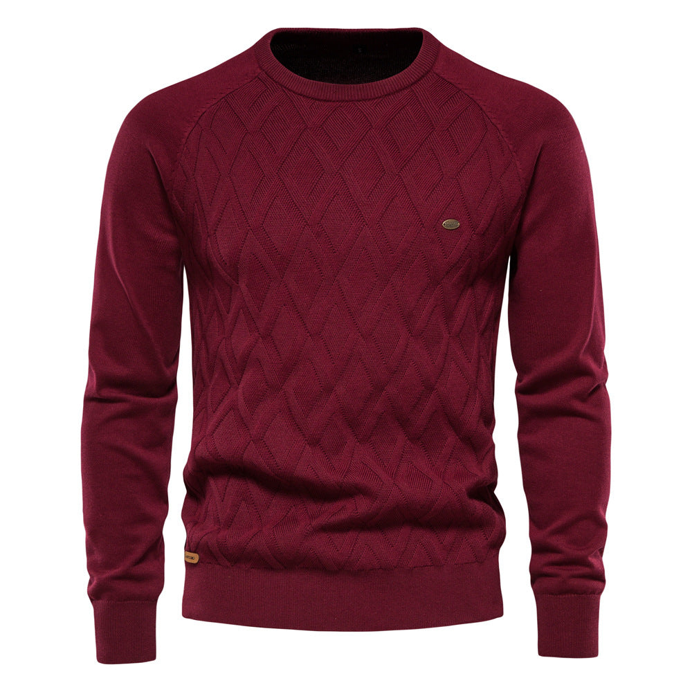Avora Lyon | Pull homme à motif losanges