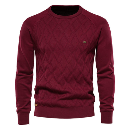 Avora Lyon | Pull homme à motif losanges