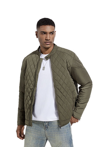 Avora Lyon | Veste décontractée de mi-saison à motif losanges