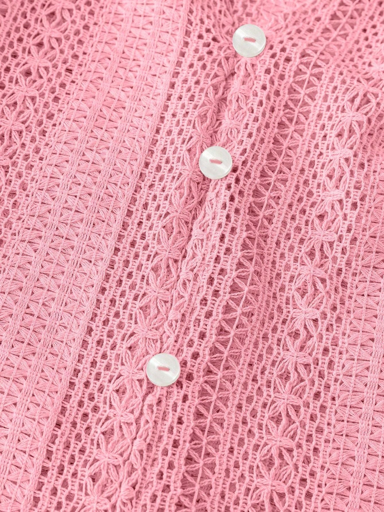 Avora Lyon | Chemisier en dentelle à col en V