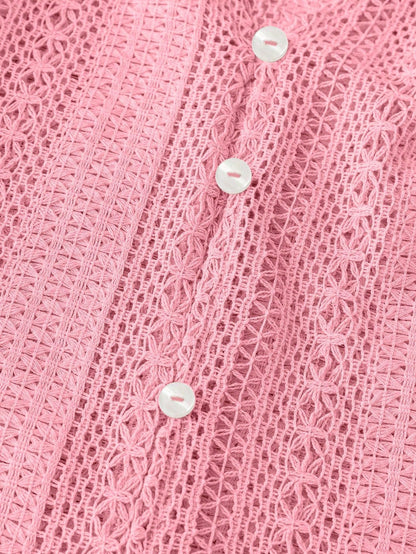 Avora Lyon | Chemisier en dentelle à col en V