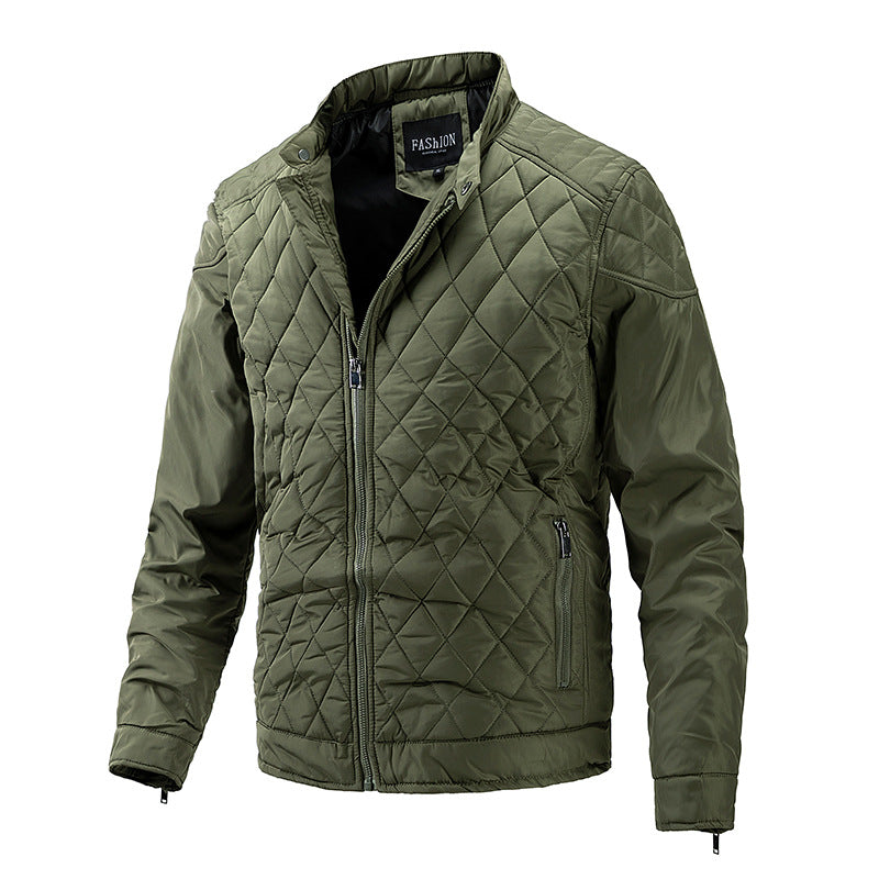 Avora Lyon | Veste décontractée de mi-saison à motif losanges