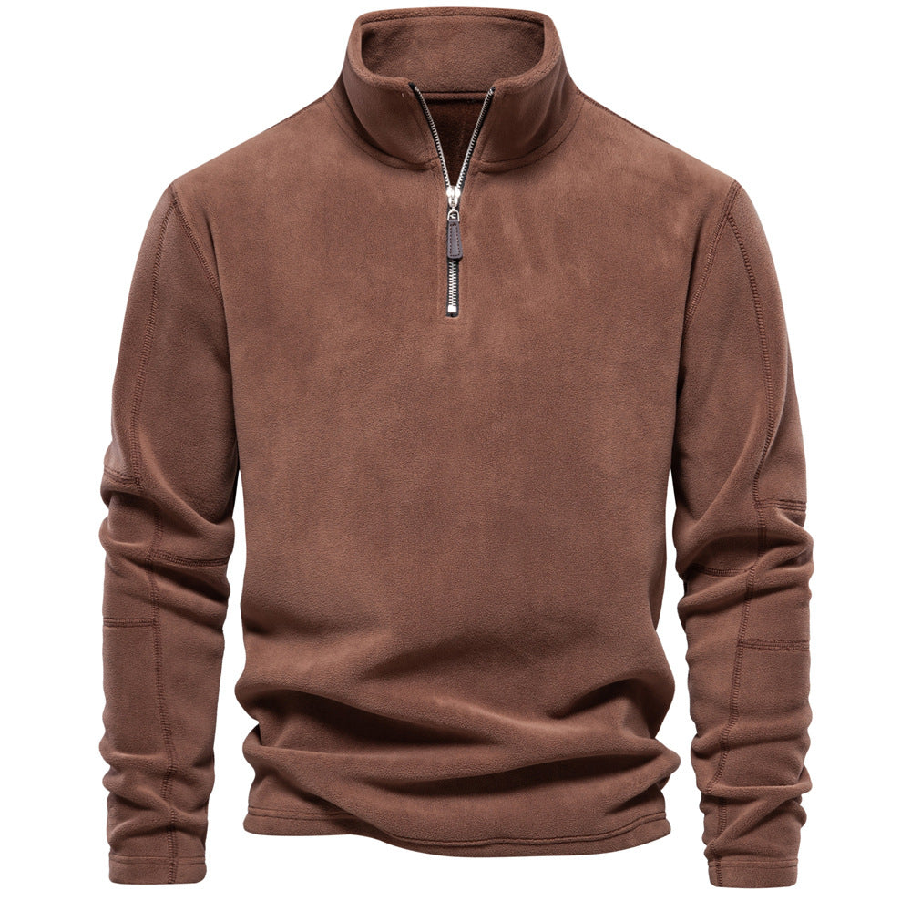 Avora Lyon | Sweat-shirt homme à col montant et demi-zip