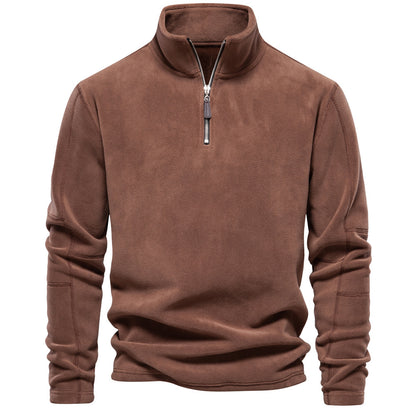 Avora Lyon | Sweat-shirt homme à col montant et demi-zip