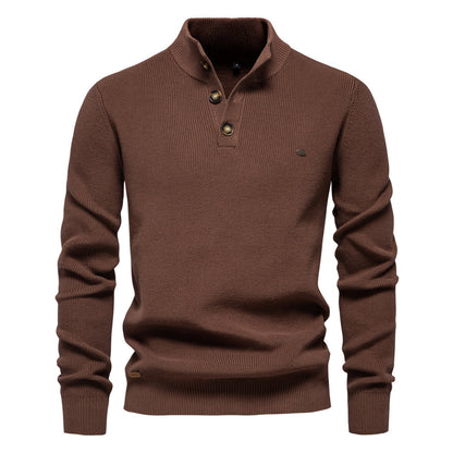 Avora Lyon | Avora Lyon | Pull homme décontracté et tendance à manches longues avec fermeture à bouton